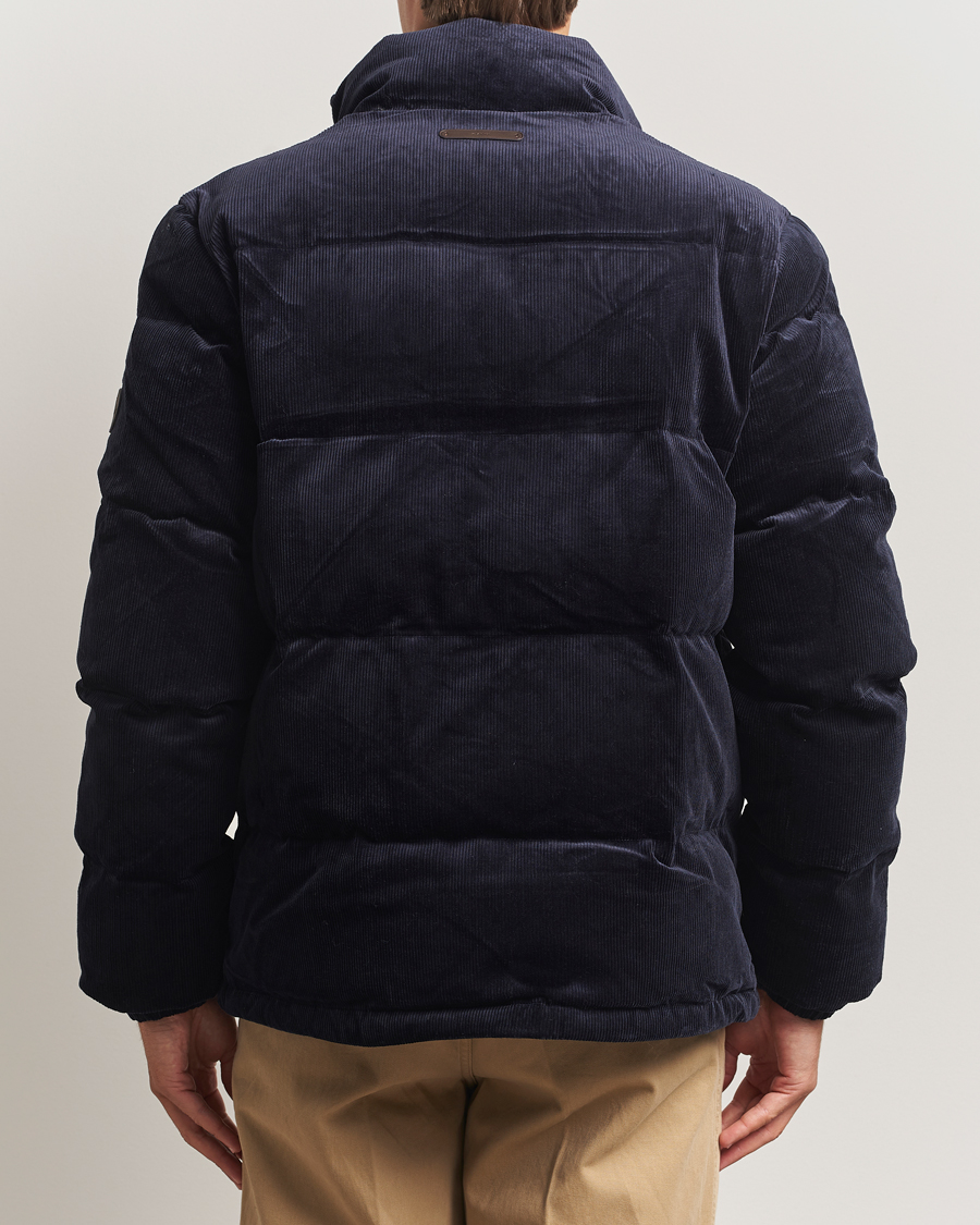 Herren | Jacken | GANT | Corduroy Down Puffer Jacker Evening Blue
