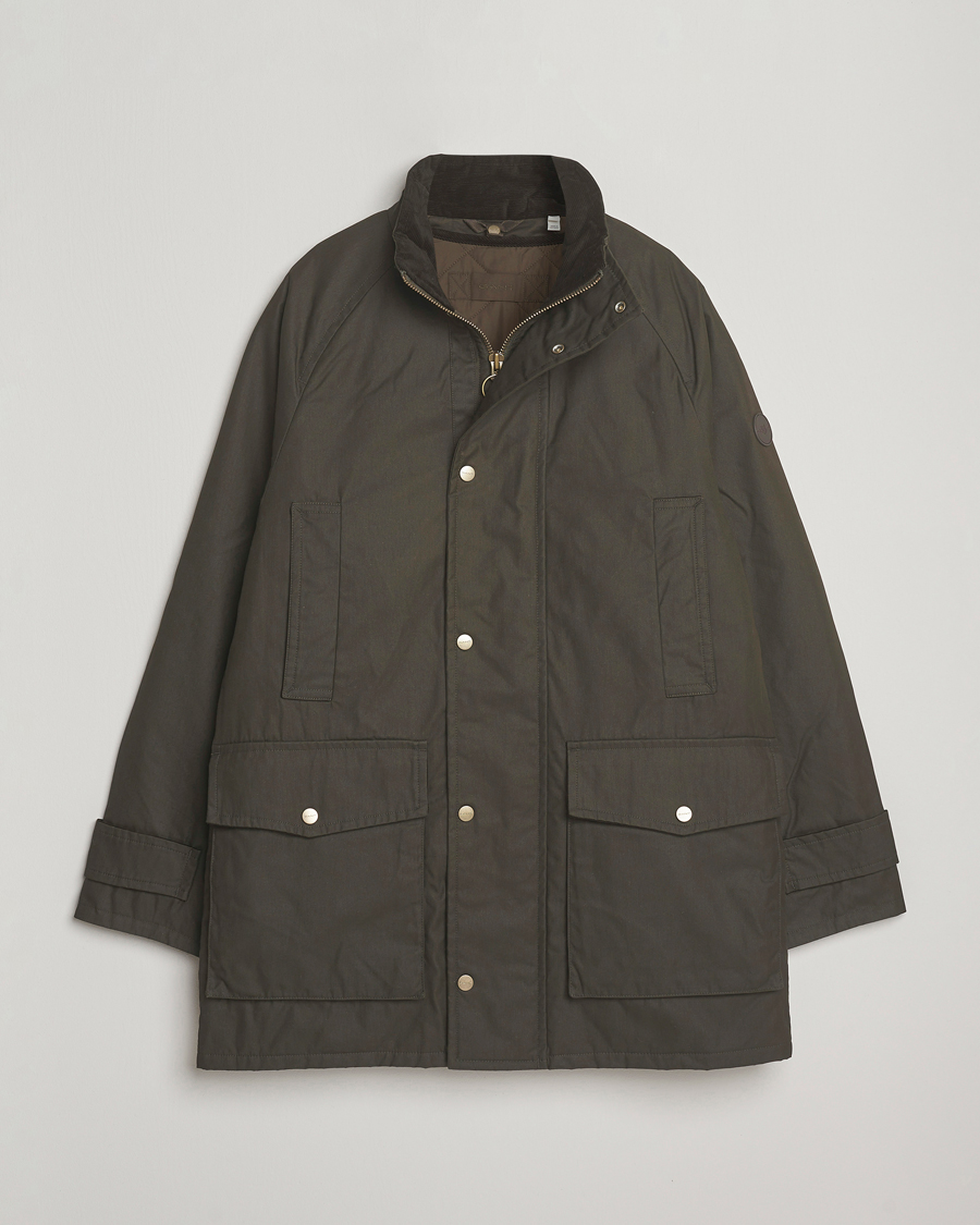 Herren | Jacken | GANT | Double Decker Waxed Jacket Dark Sage