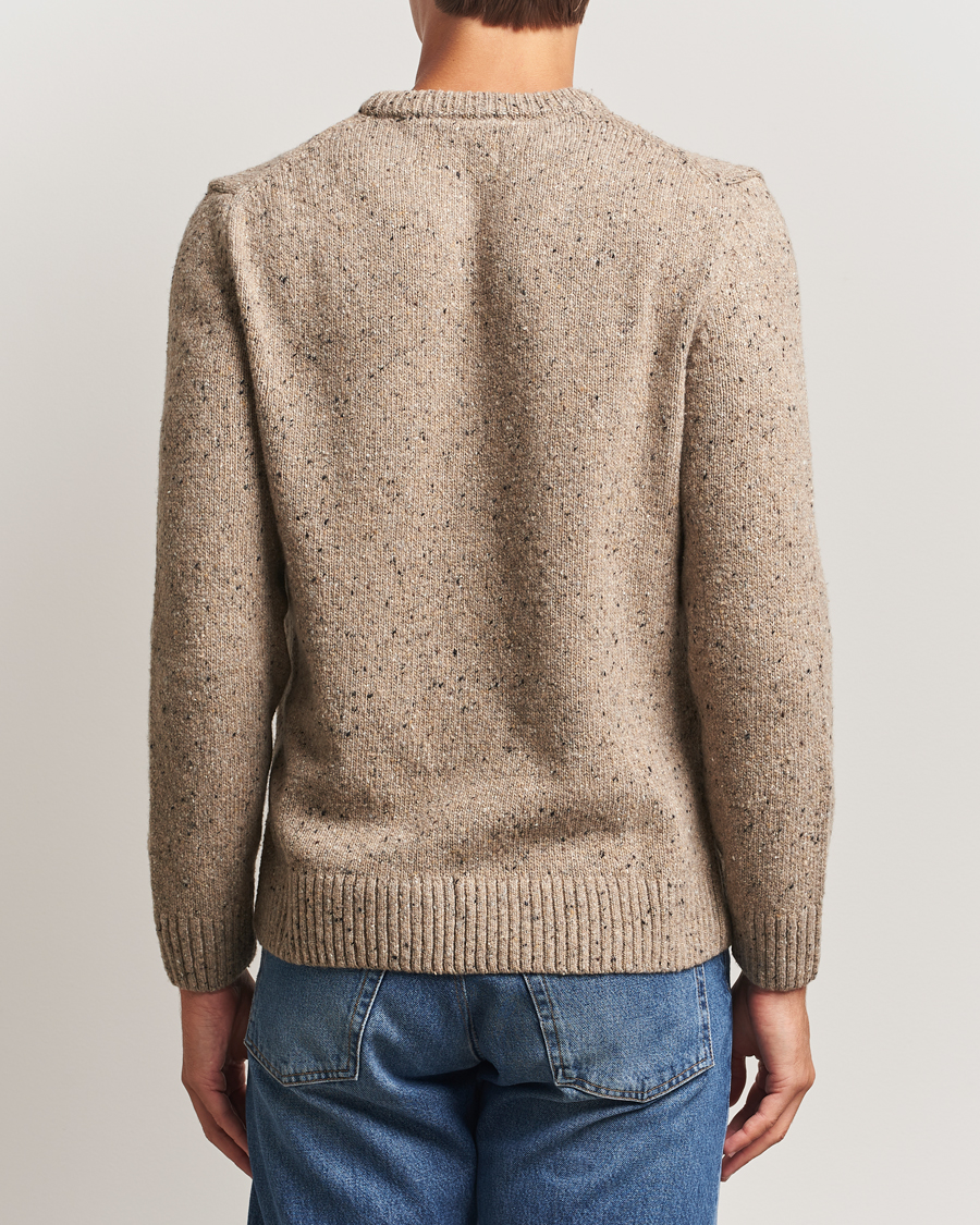Herren | Pullover | GANT | Neps Wool Crew Neck Sand Melange