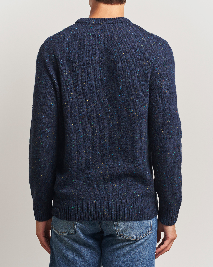 Herren | Pullover | GANT | Neps Wool Crew Neck Evening Blue