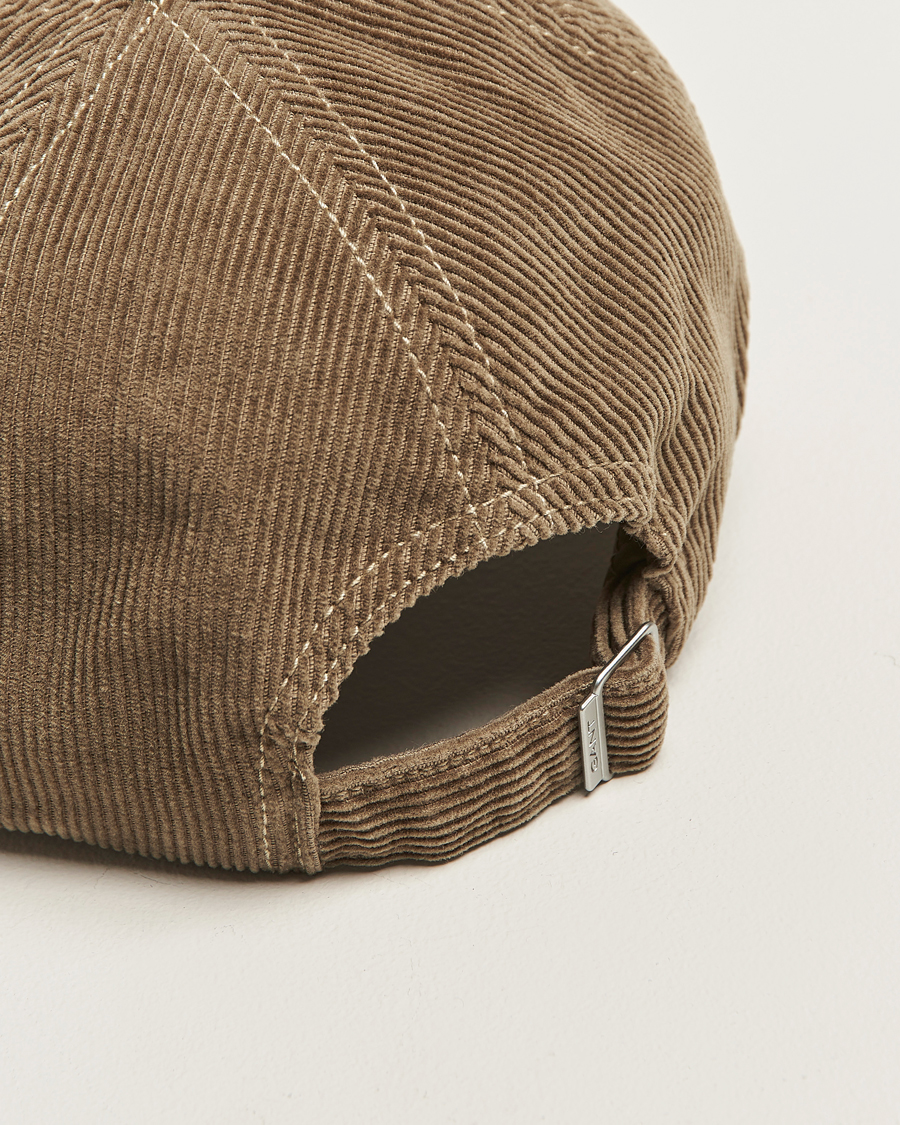 Herren | Hüte & Mützen | GANT | G Badge Corduroy Cap Taupe Beige