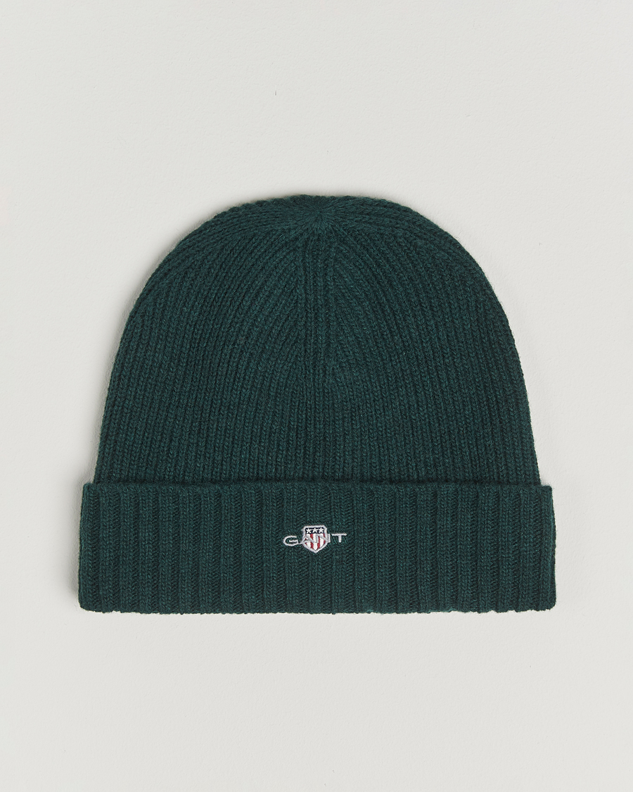 Herren | Mützen | GANT | Wool Lined Beanie Tartan Green