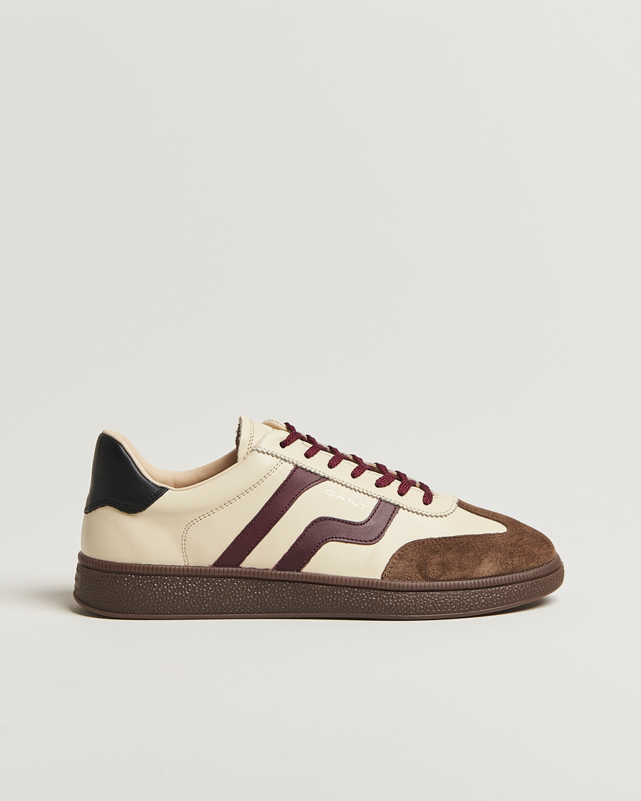 Herren | Sneaker | GANT | Cuzmo Leather/Suede Sneaker Ivory/Brown