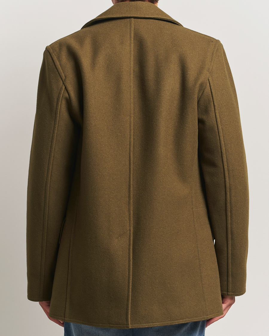 Herren | Jacken | Gloverall | Churchill Reefer Peacoat Loden Green
