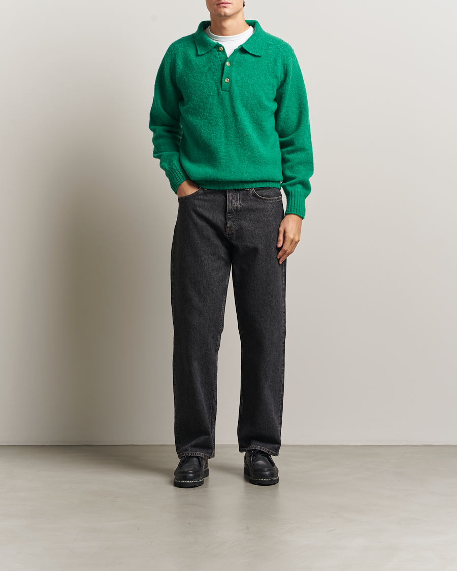 Herren | Pullover | Howlin' | Brushed Wool Polo Greendream