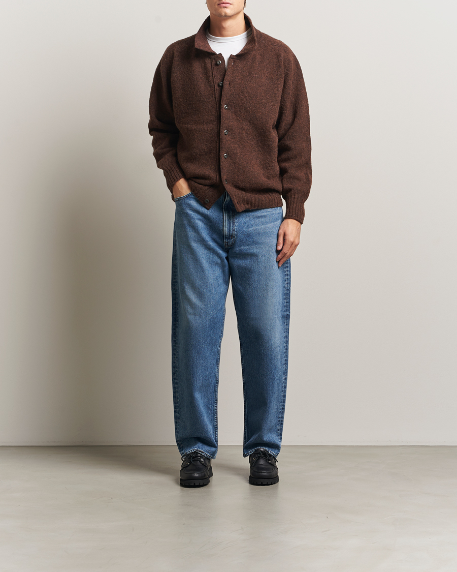 Herren | Pullover | Howlin' | Brushed Wool Cardigan Brownish