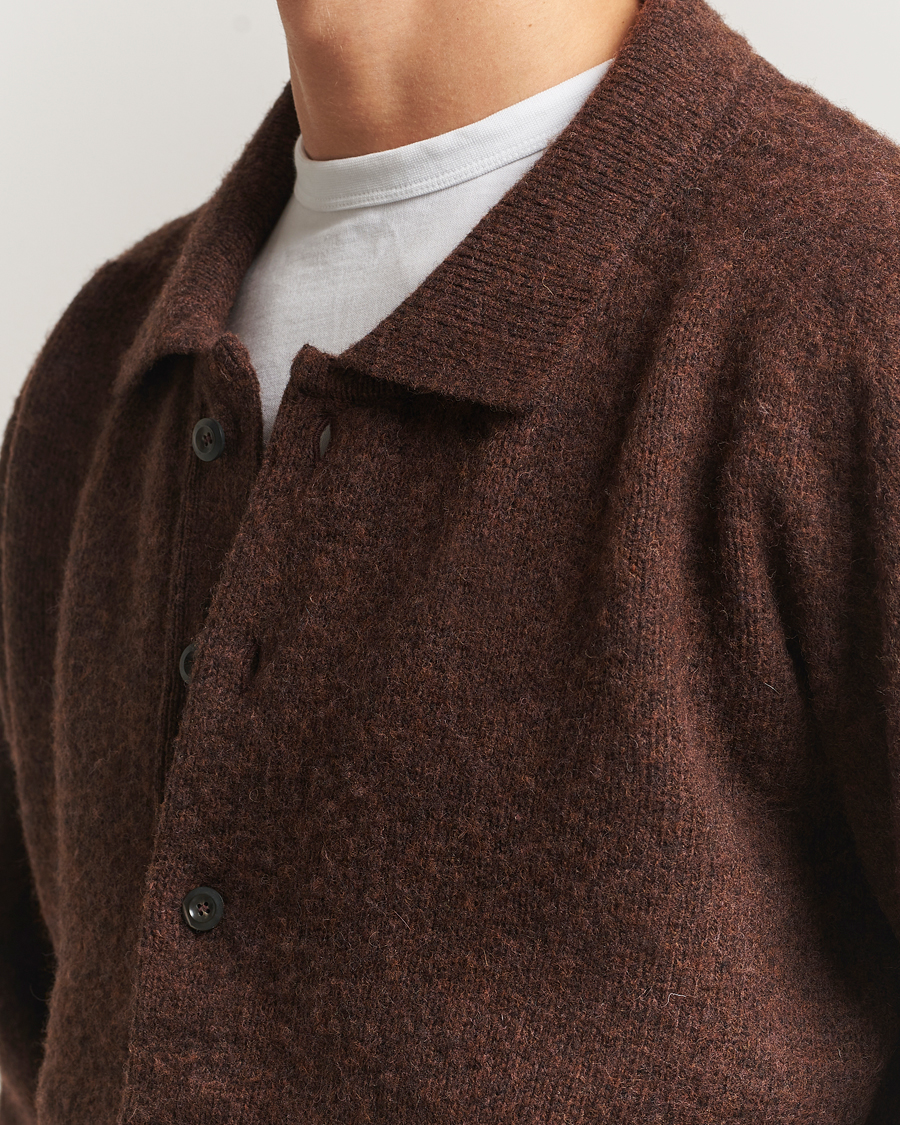 Herren | Pullover | Howlin' | Brushed Wool Cardigan Brownish