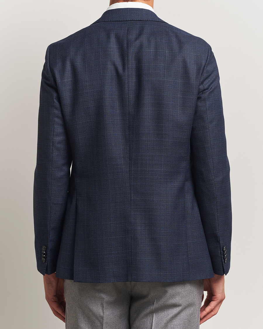 Herren | Sakkos | BOSS BLACK | Hutson Wool Checked Blazer Open Blue