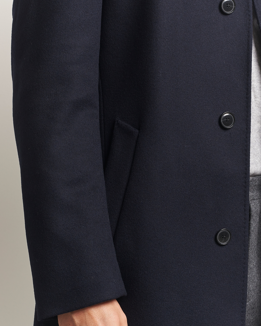 Herren | Jacken | BOSS BLACK | Hyde Stand Up Collar Coat Dark Blue