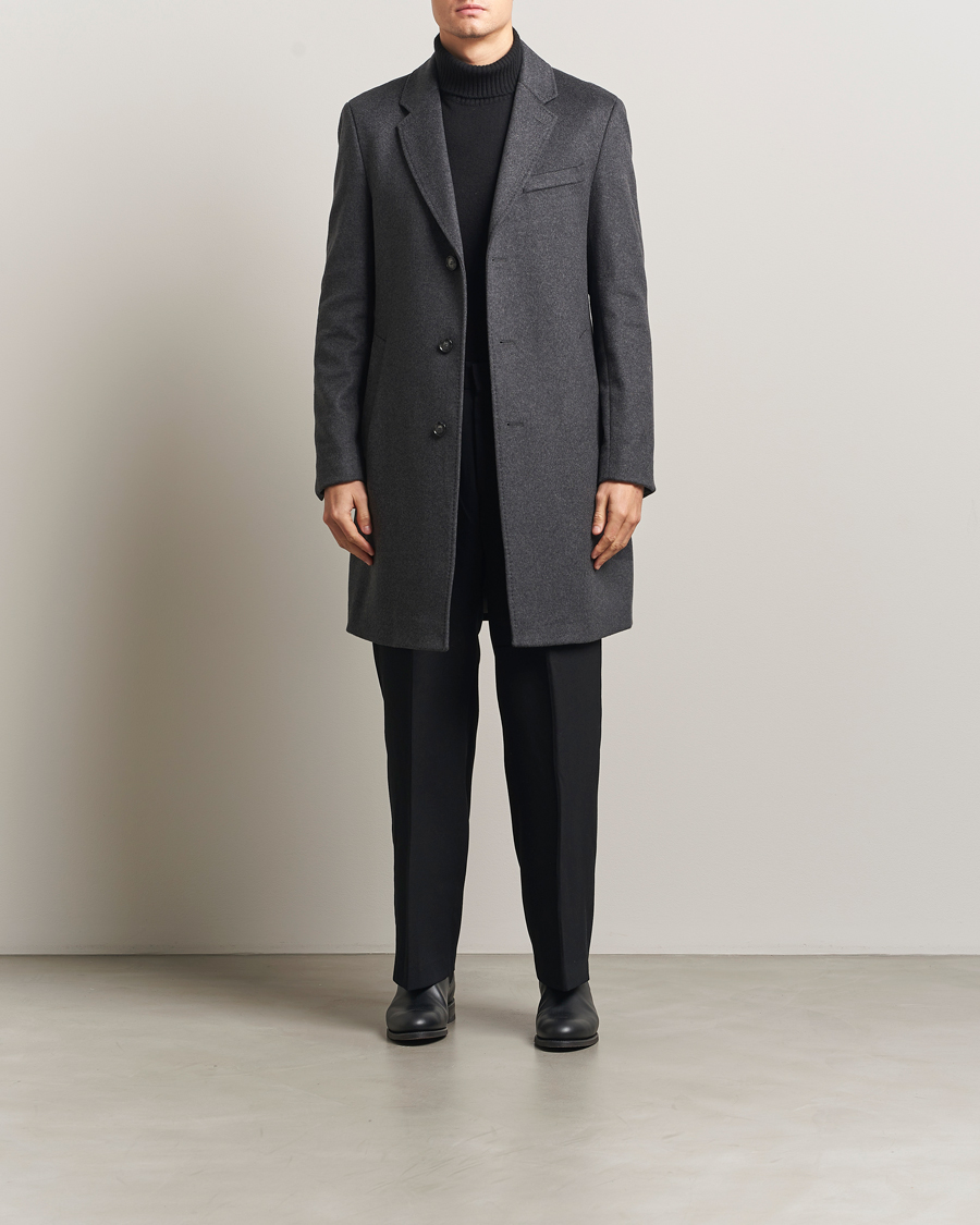 Herren | Jacken | BOSS BLACK | Hyde Wool Coat Medium Grey