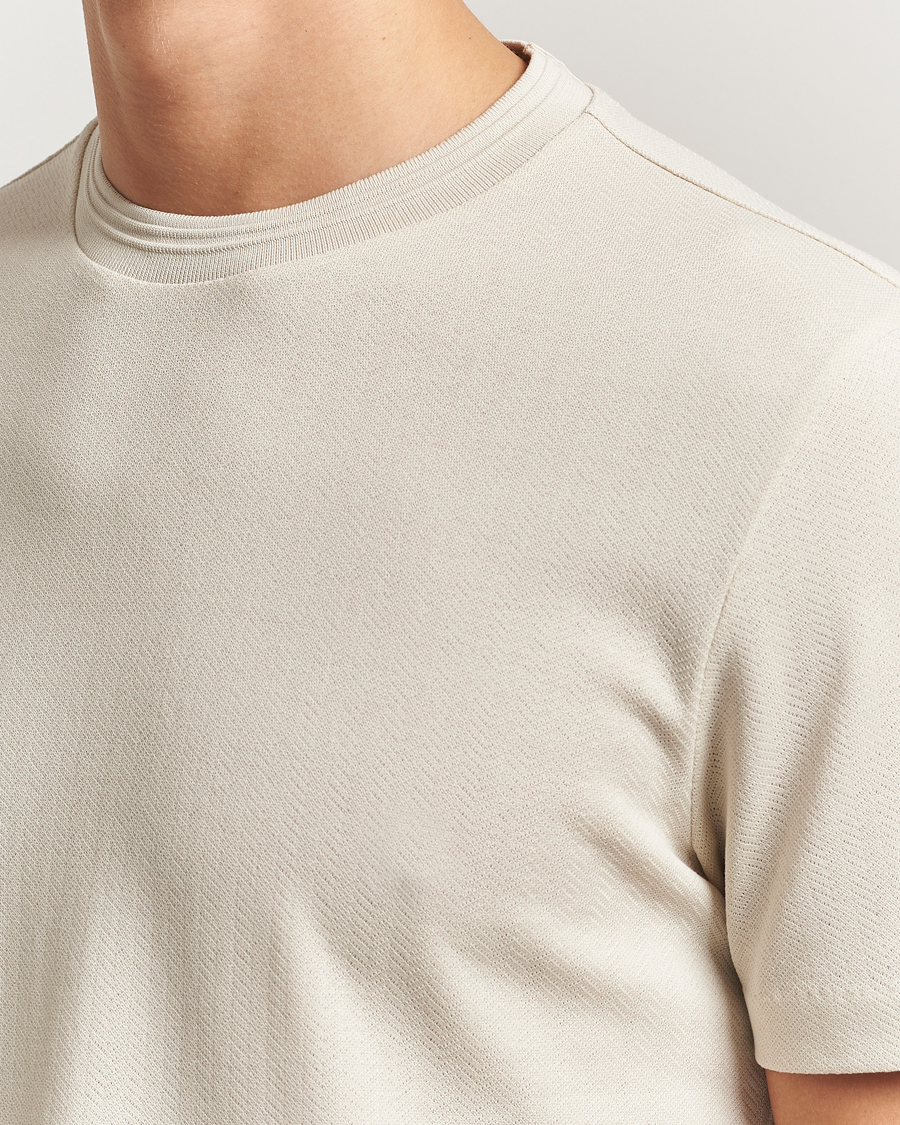 Herren | T-Shirts | BOSS BLACK | Thompson Structured Crew Neck T-Shirt Open White