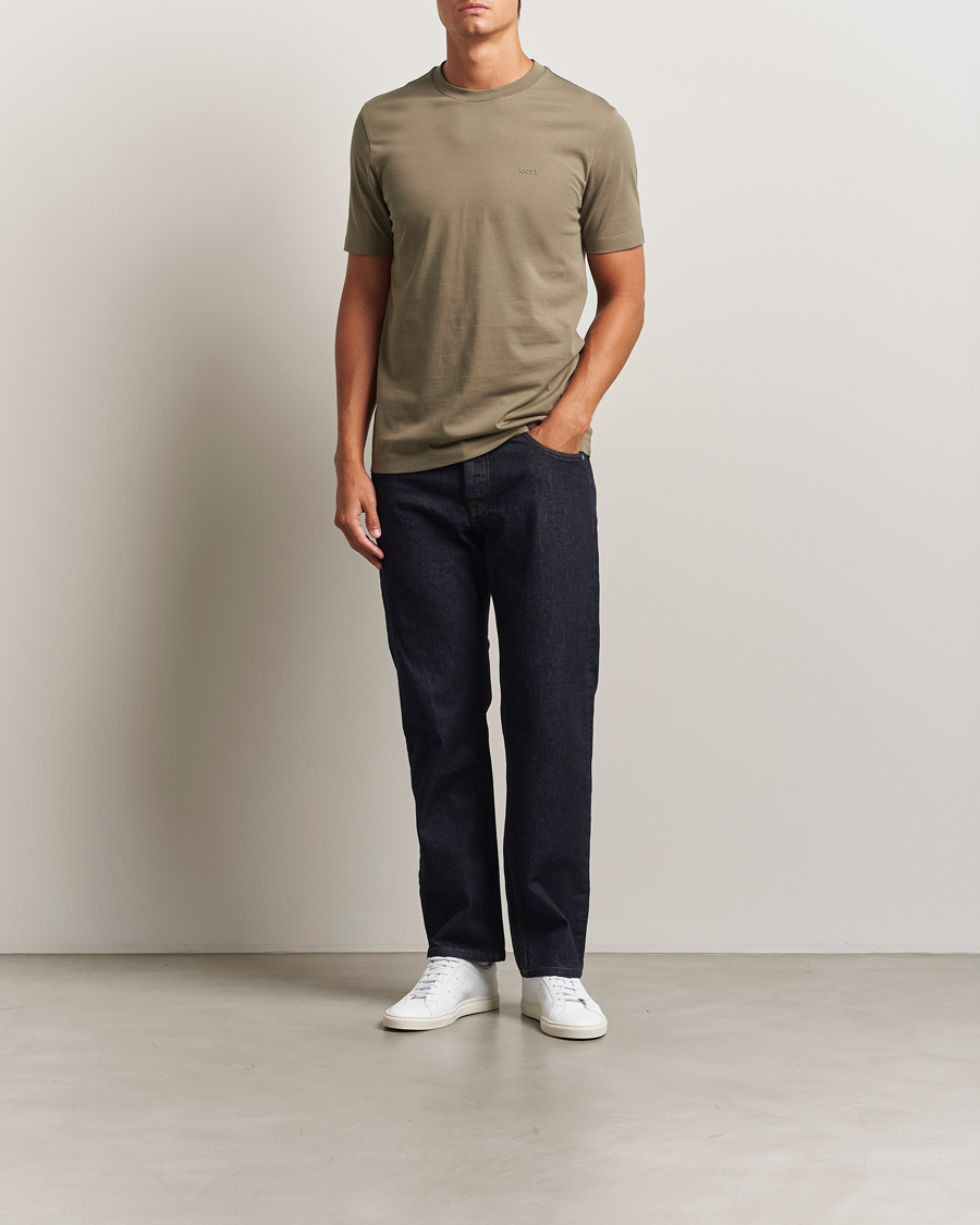 Herren | T-Shirts | BOSS BLACK | Thompson Crew Neck T-Shirt Open Green