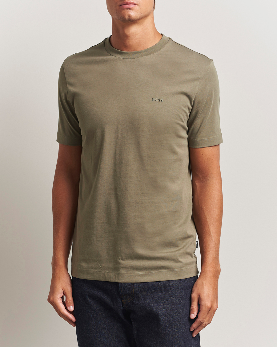 Herren | T-Shirts | BOSS BLACK | Thompson Crew Neck T-Shirt Open Green