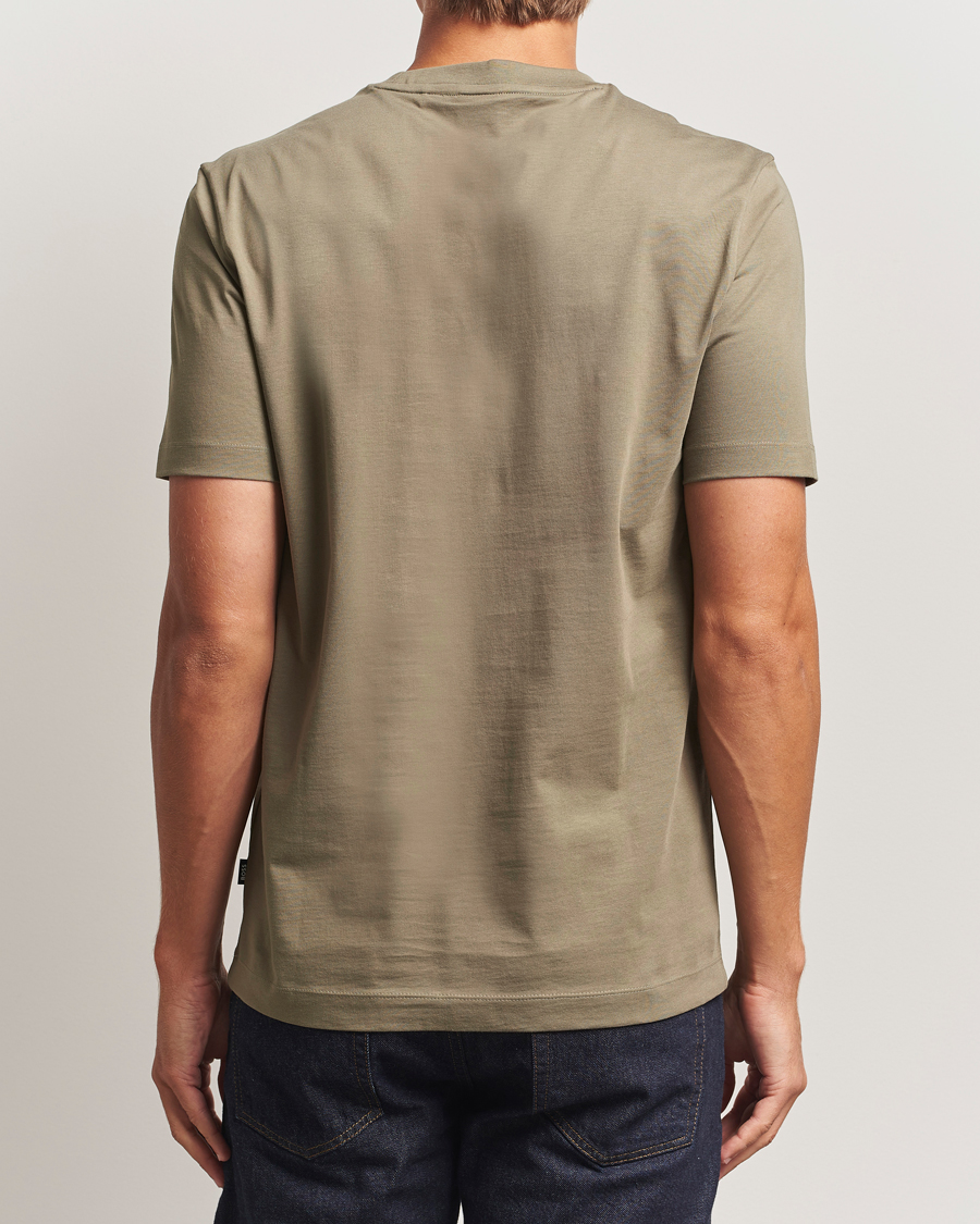 Herren | T-Shirts | BOSS BLACK | Thompson Crew Neck T-Shirt Open Green