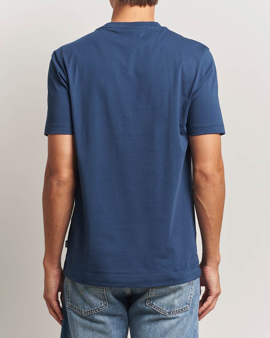 Herren | T-Shirts | BOSS BLACK | Thompson Crew Neck T-Shirt Open Blue
