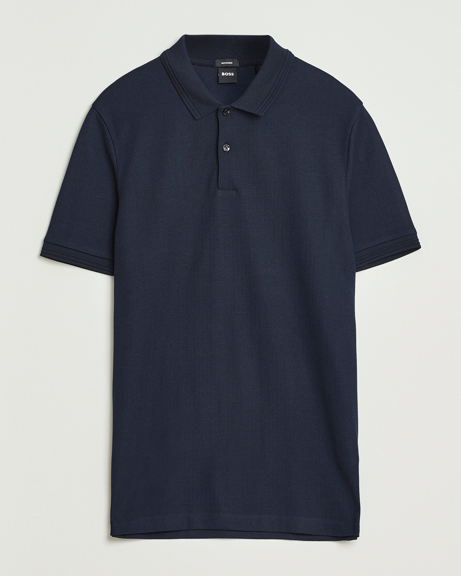 Herren | Poloshirts | BOSS BLACK | Parlay Structured Polo Dark Blue