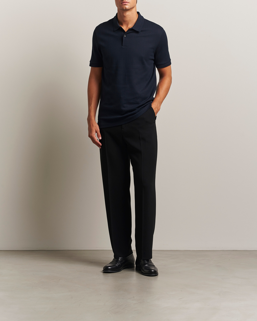 Herren | Poloshirts | BOSS BLACK | Parlay Structured Polo Dark Blue
