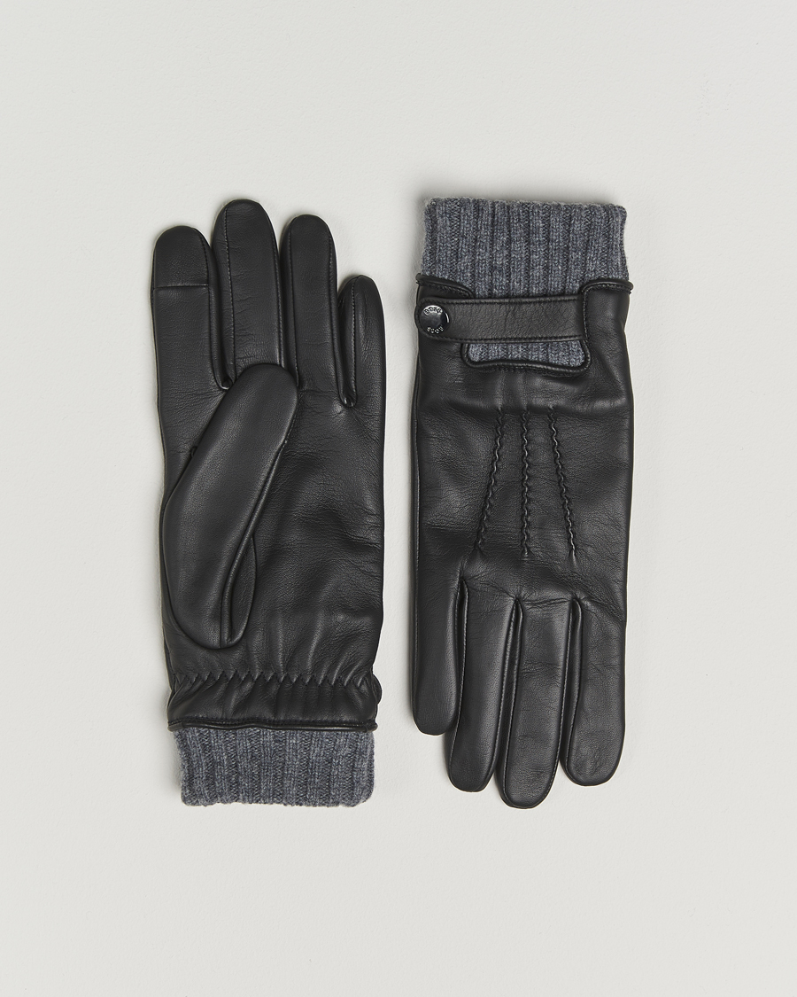 Herren | Handschuhe | BOSS BLACK | Hyden Leather Glove Black