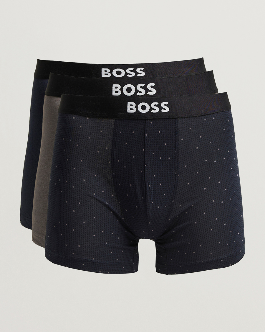 Herren | Unterwäsche | BOSS BLACK | 3-Pack Boxer Grey/Beige/Navy