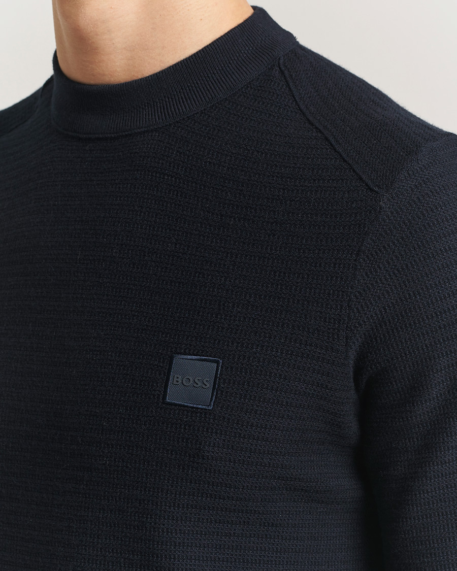 Herren | Pullover | BOSS ORANGE | Anion Knitted Sweater Dark Blue