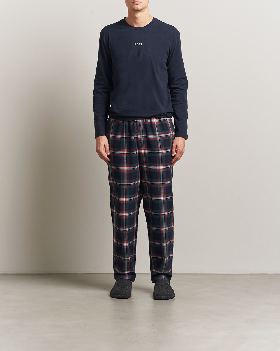 Herren | Schlafanzüge & Bademäntel | BOSS BLACK | Long Sleeve Pyjama Set Open Blue