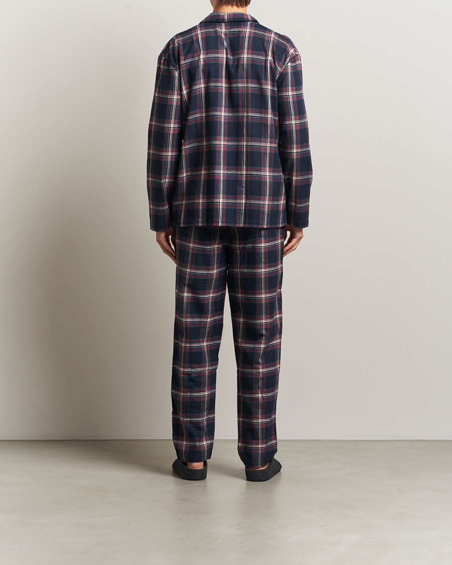 Herren | Schlafanzüge & Bademäntel | BOSS BLACK | Flannel Long Sleeve Pyjama Set Open Blue