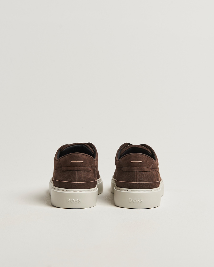 Herren | Sneaker | BOSS CAMEL | Gary Nubuck Sneaker Dark Brown
