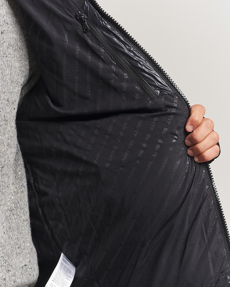 Herren | Jacken | J.Lindeberg | Creek Down Hooded Jacket Black