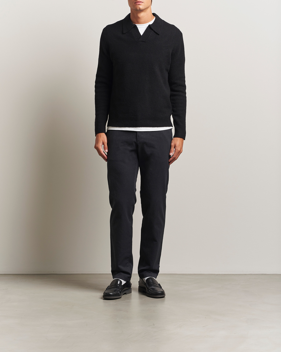 Herren | Hosen | J.Lindeberg | Ched Flannel Twill Pants Dark Grey Melange