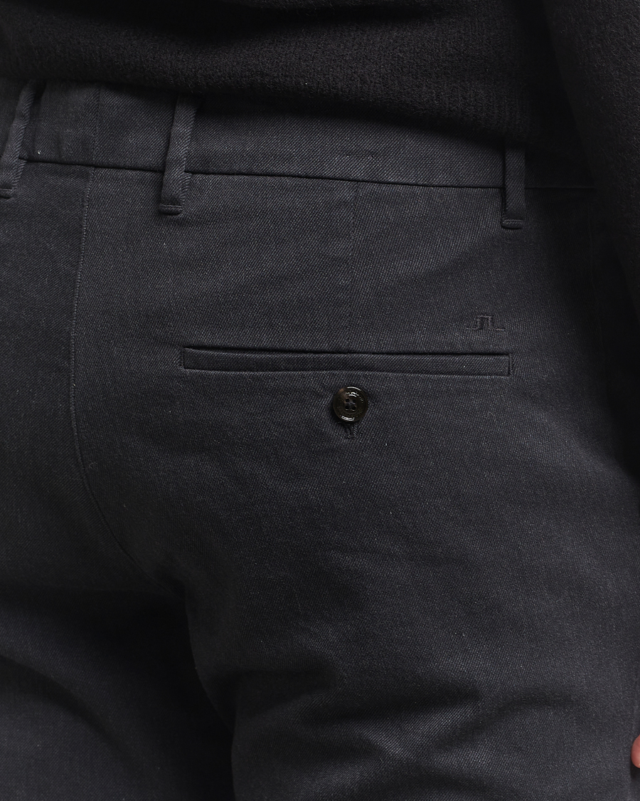 Herren | Hosen | J.Lindeberg | Ched Flannel Twill Pants Dark Grey Melange