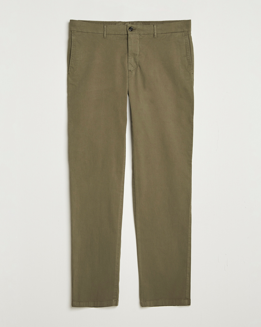 Herren | Hosen | J.Lindeberg | Ched Cotton Stretch Chinos Forest Green
