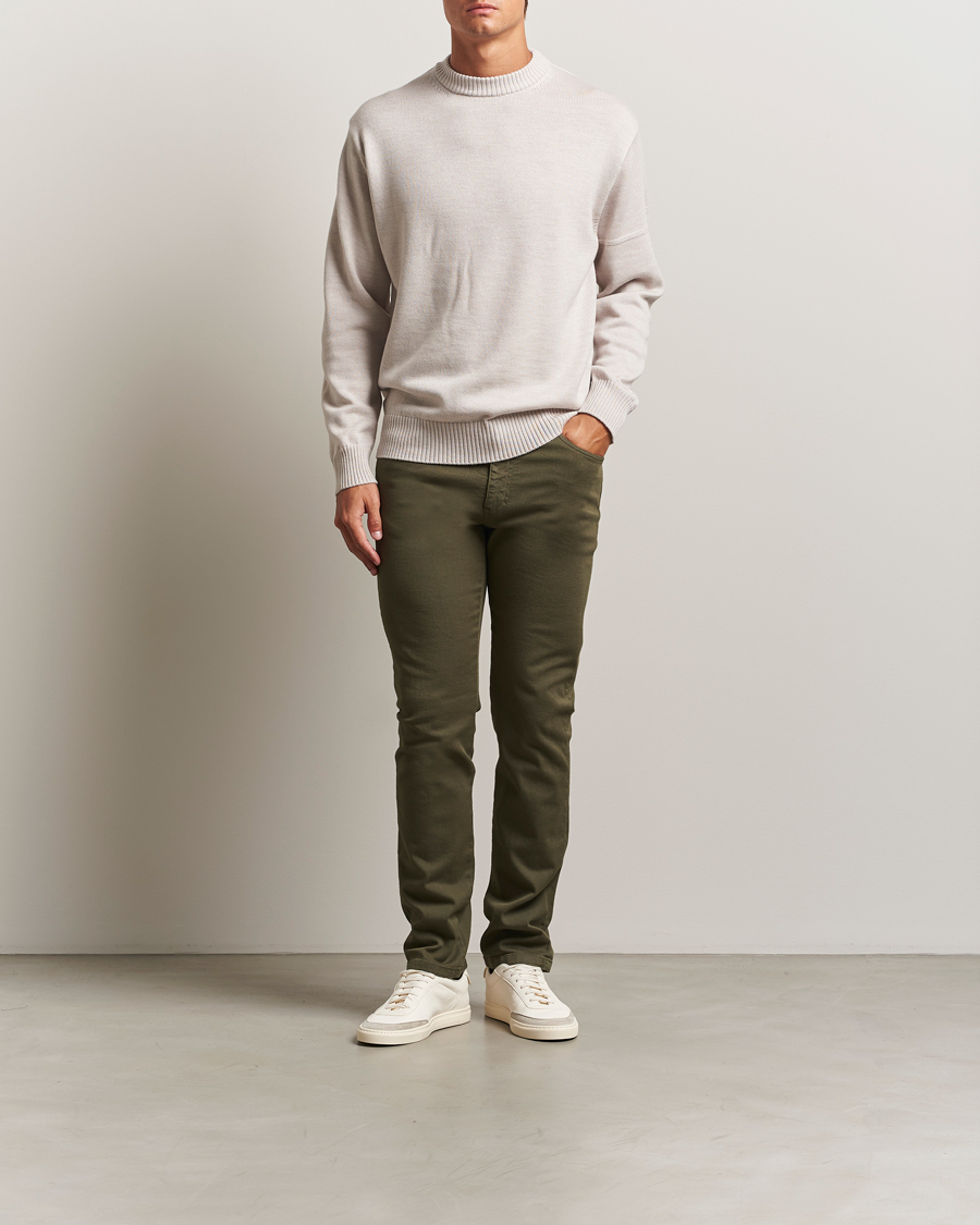 Herren | Hosen | J.Lindeberg | Jax Left Hand Twill Jeans Forest Green