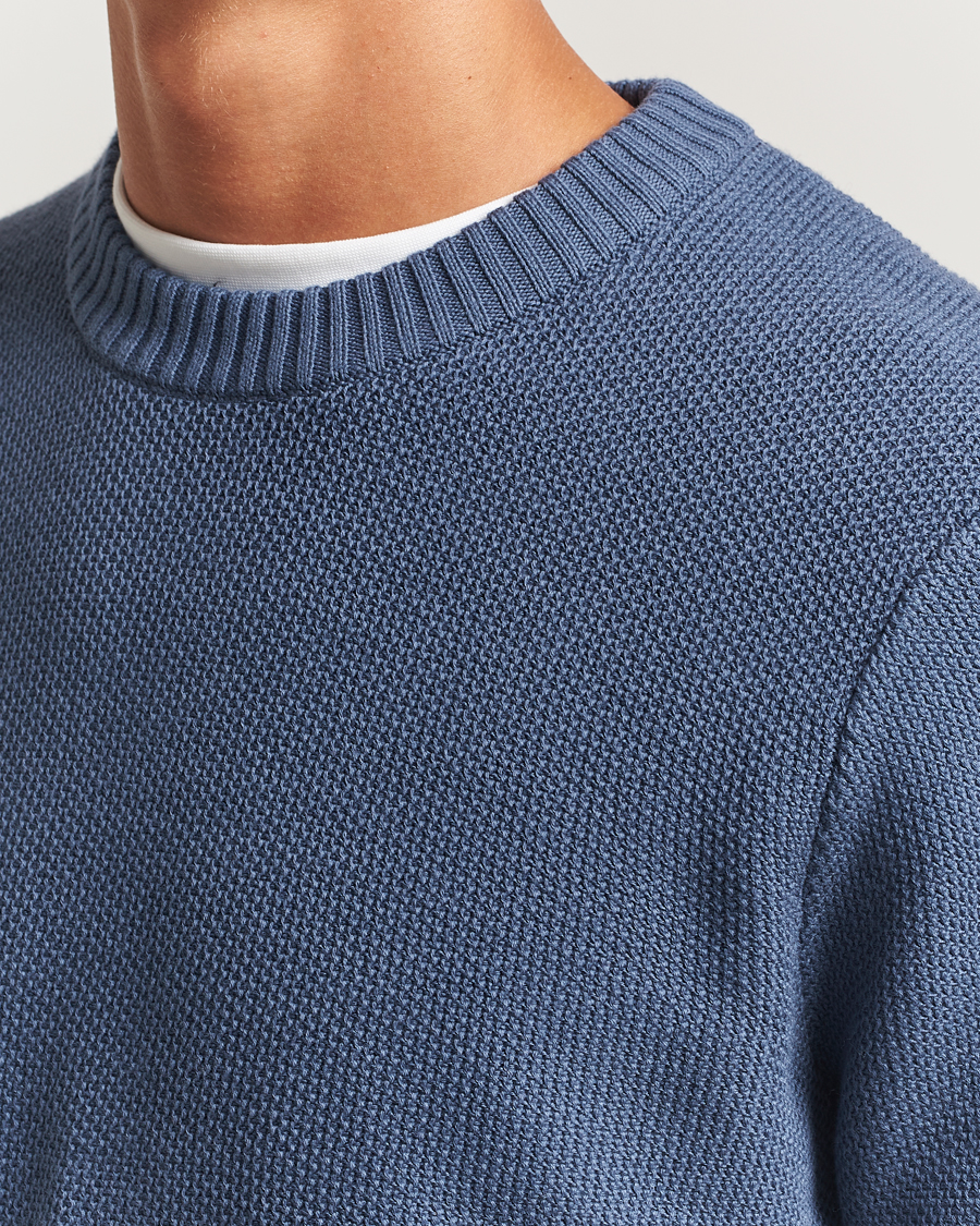 Herren | Pullover | J.Lindeberg | Oliver Structured Sweater Vintage Indigo