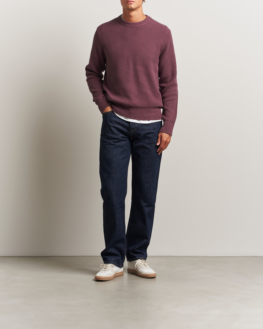 Herren | Pullover | J.Lindeberg | Oliver Structured Sweater Huckleberry