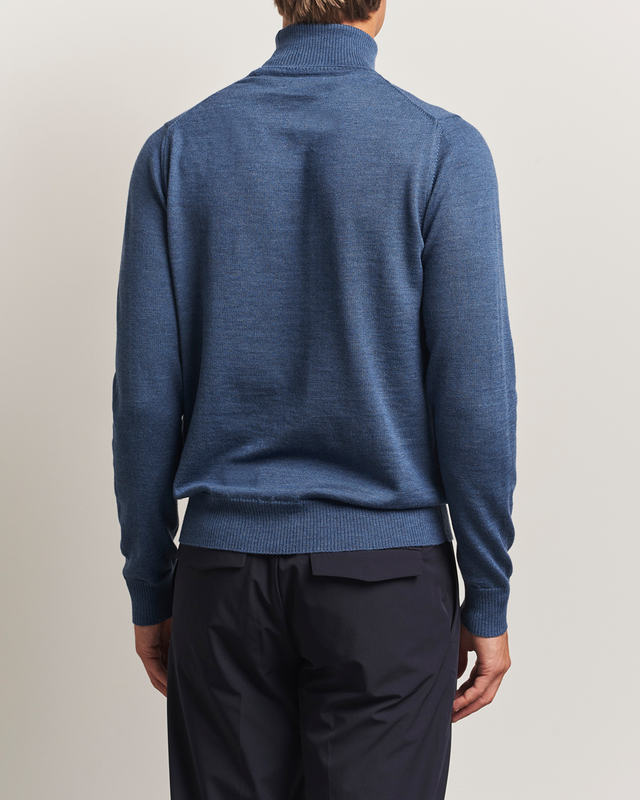 Herren | Pullover | J.Lindeberg | Kaden Merino Turtleneck Vintage Indigo Melange