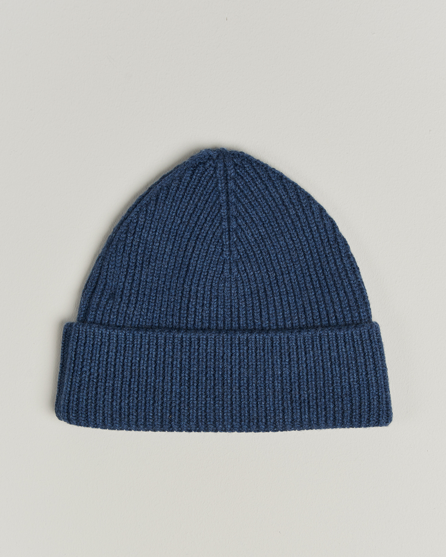 Herren | Mützen | J.Lindeberg | Juan Merino Beanie Vintage Indigo
