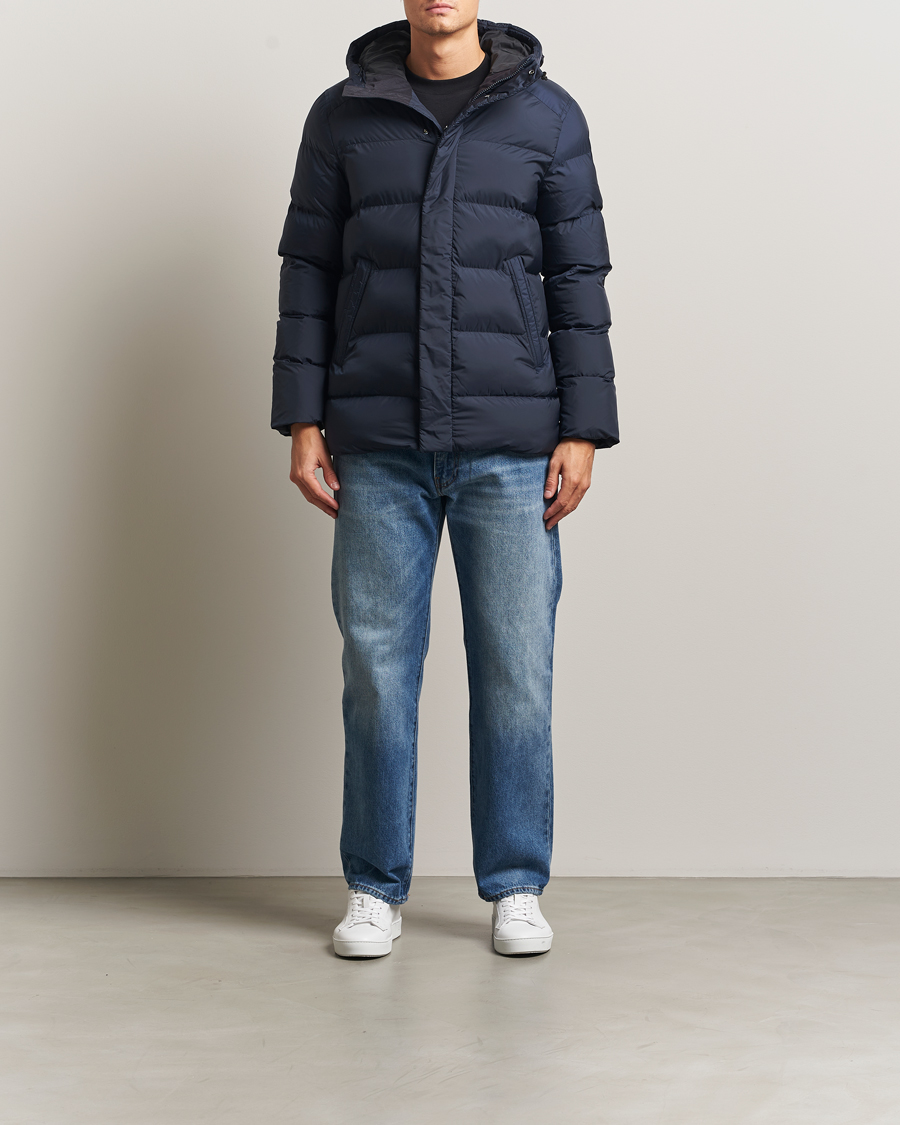 Herren | Jacken | J.Lindeberg | Padded Hooded Jacket Navy