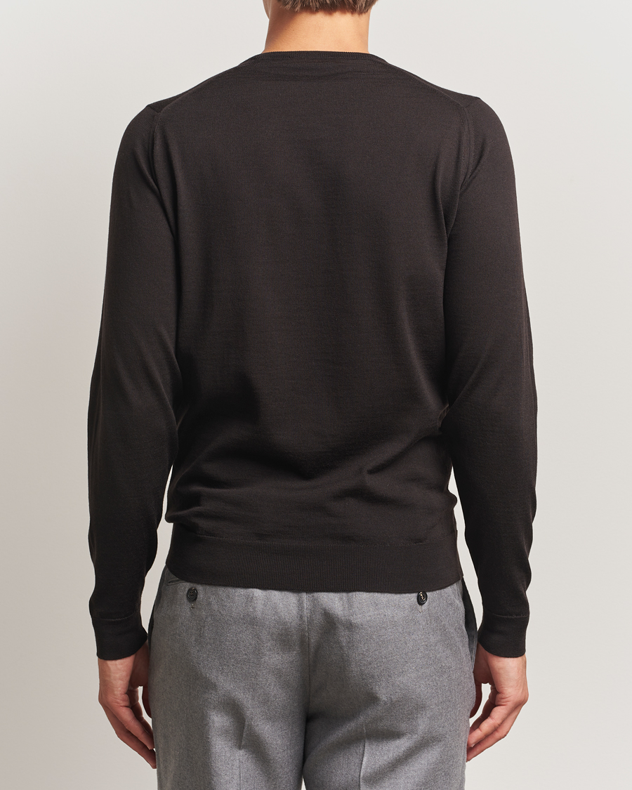 Herren | Pullover | John Smedley | Lundy Extra Fine Merino Crew Neck Faulkner Brown