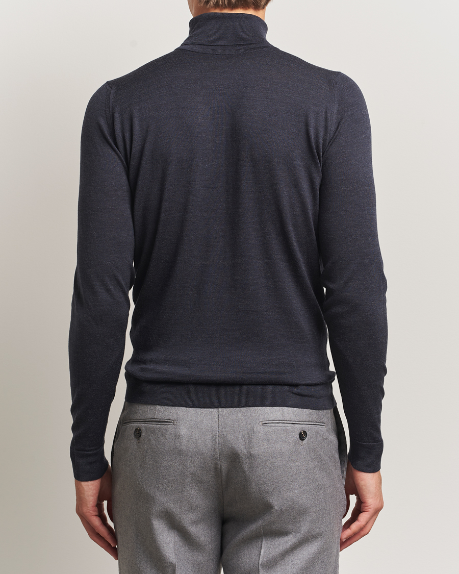 Herren | Pullover | John Smedley | Cherwell Extra Fine Merino Rollneck Hepburn Smoke