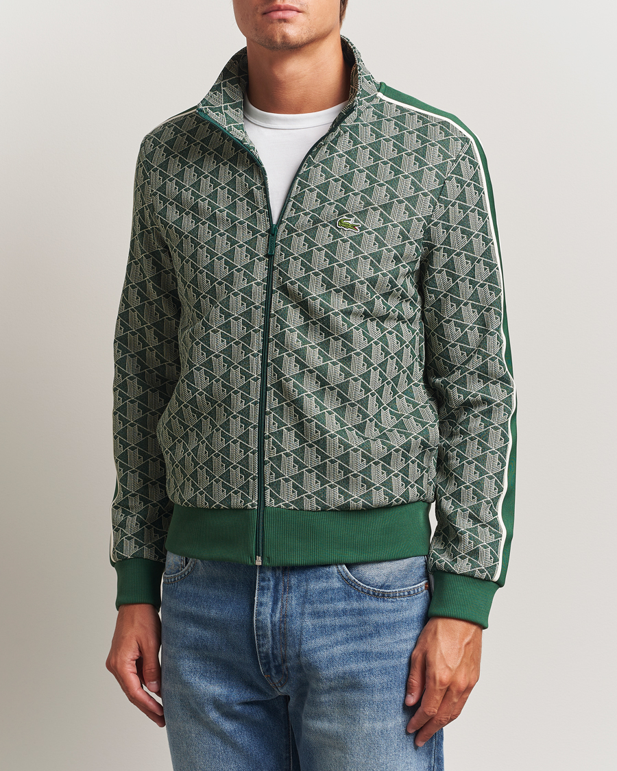 Herren | Pullover | Lacoste | Monogram Track Jacket Green/Sinople