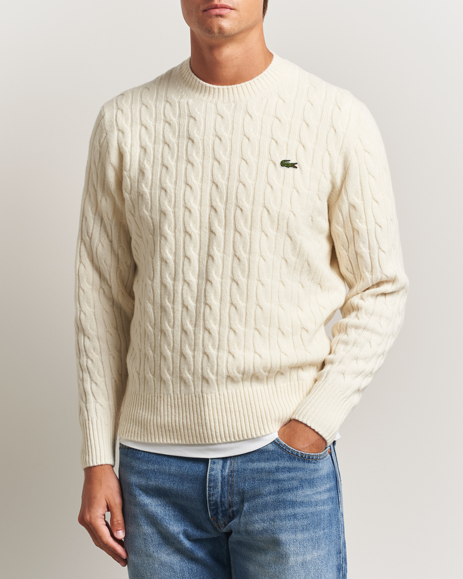 Herren | Pullover | Lacoste | Carded Wool Cable Crew Neck Lapland