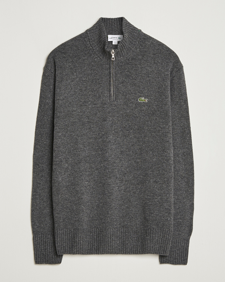 Herren | Pullover | Lacoste | Carded Wool Half Zip Pitch Chine