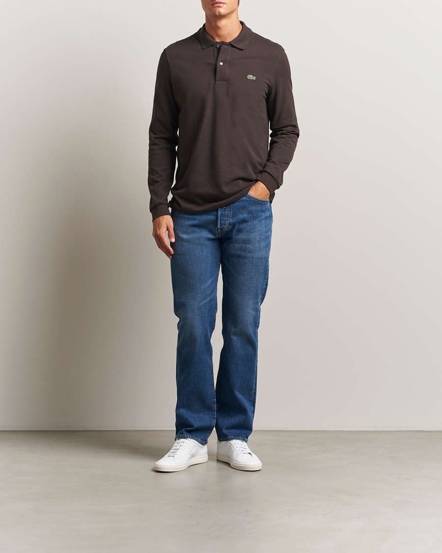 Herren | Pullover | Lacoste | Original Long Sleeve Polo Piké Porto Brown