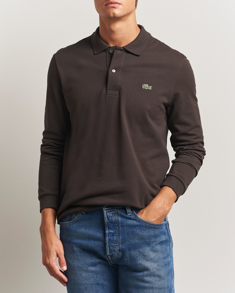 Herren | Pullover | Lacoste | Original Long Sleeve Polo Piké Porto Brown