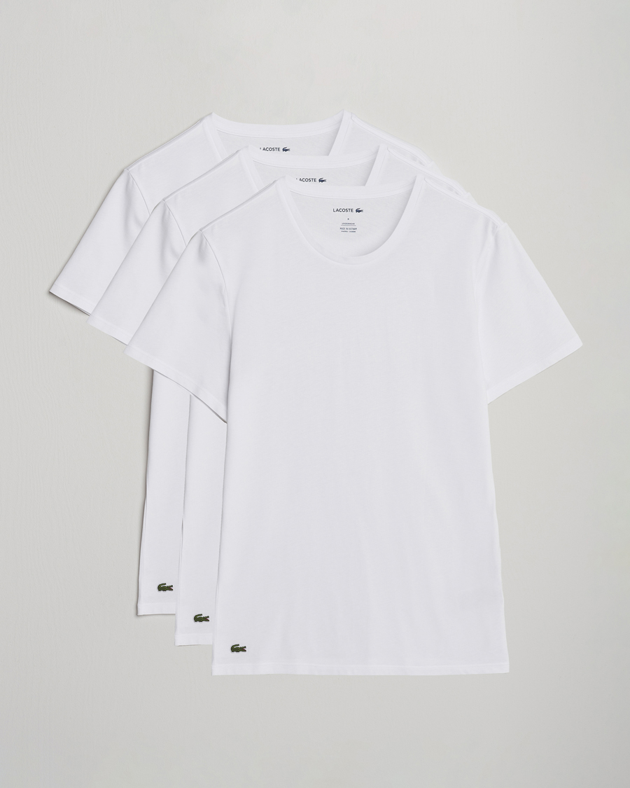 Herren | T-Shirts | Lacoste | 3-Pack Crew Neck T-Shirt White