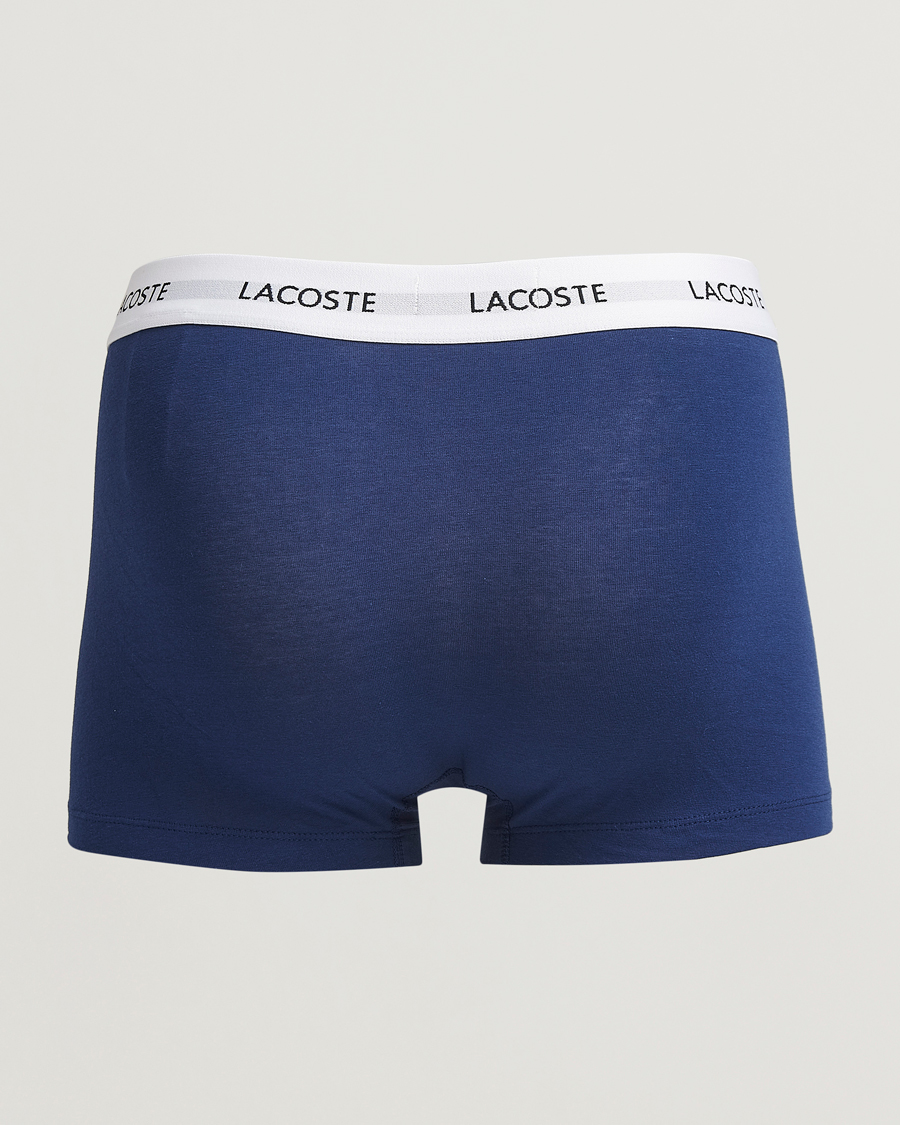 Herren | Unterwäsche | Lacoste | 3-Pack Stretch Cotton Trunks Blue