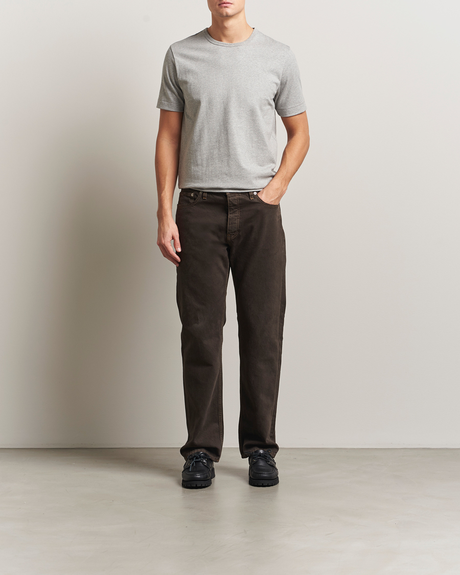 Herren |  | Merz b. Schwanen | Classic Fit Sturdy T-Shirt Grey Melange