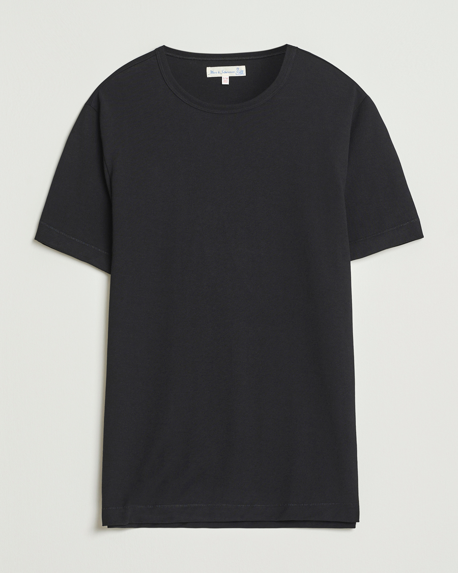 Herren | T-Shirts | Merz b. Schwanen | Classic Fit Sturdy T-Shirt Black