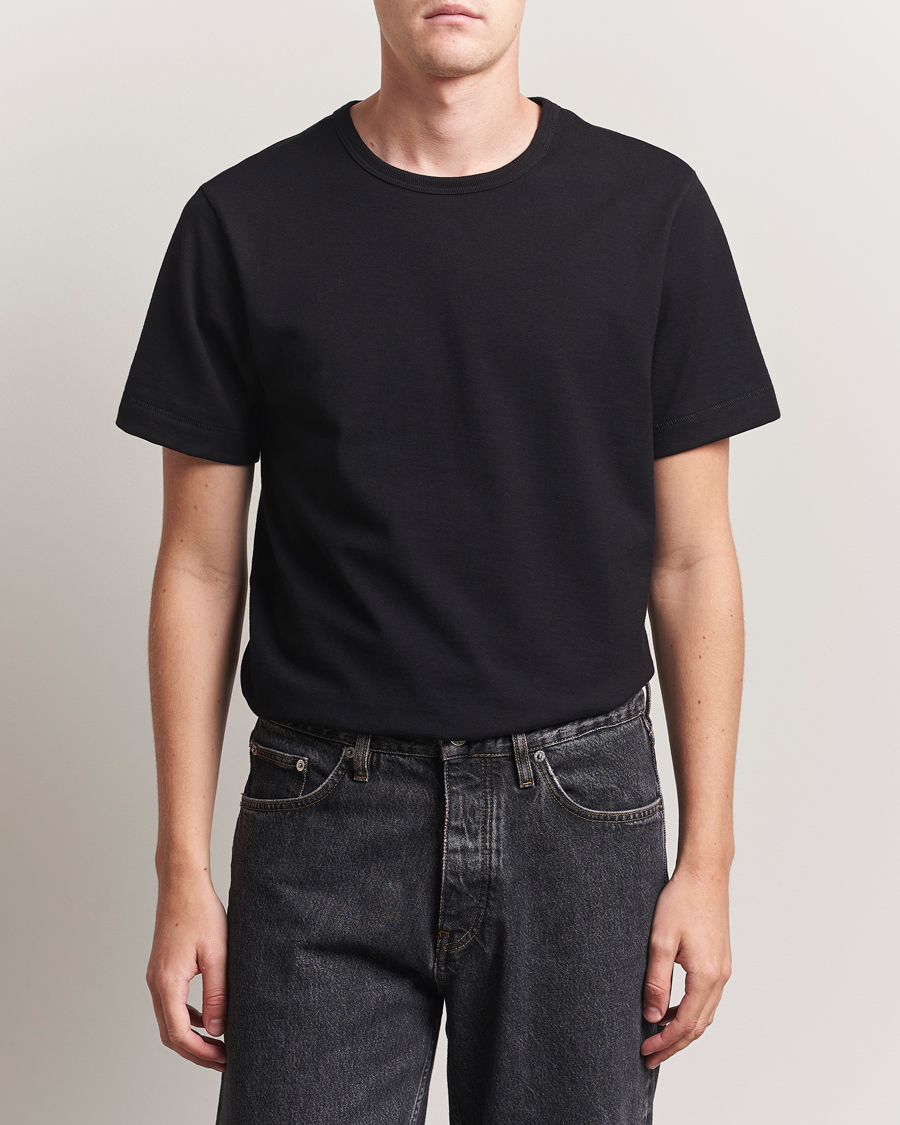 Herren | T-Shirts | Merz b. Schwanen | Classic Fit Sturdy T-Shirt Black