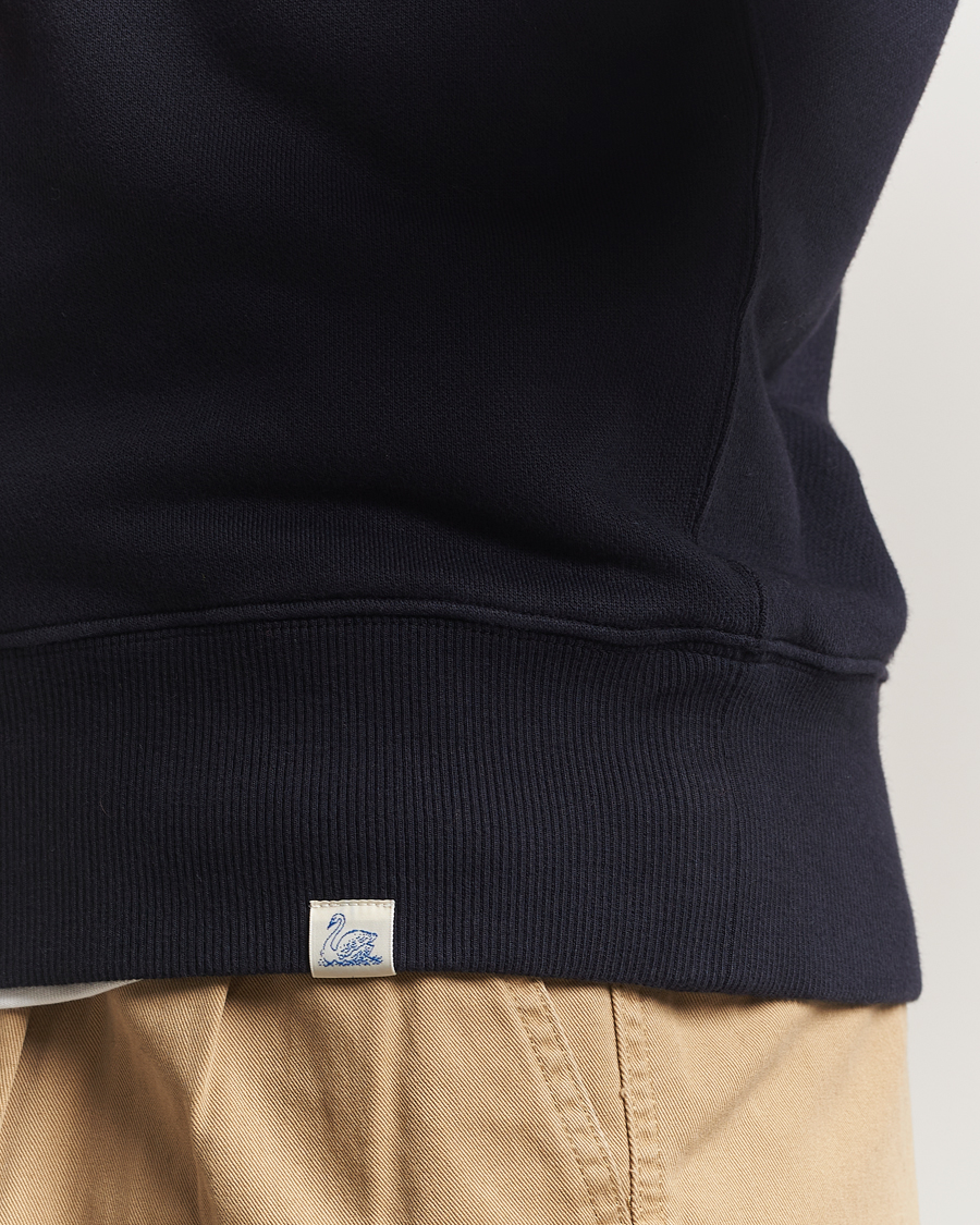 Herren | Pullover | Merz b. Schwanen | Relaxed Fit Vintage Cotton Sweatshirt Dark Navy